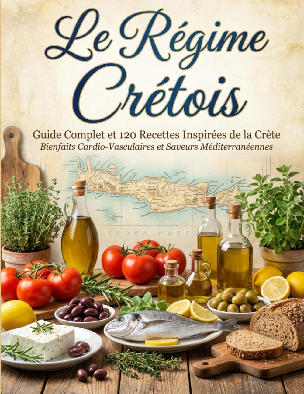 Le Régime Crétois : Guide complet et 120 recettes inspirées de la Crète – Bienfaits cardio-vasculaires et saveurs méditerranéennes