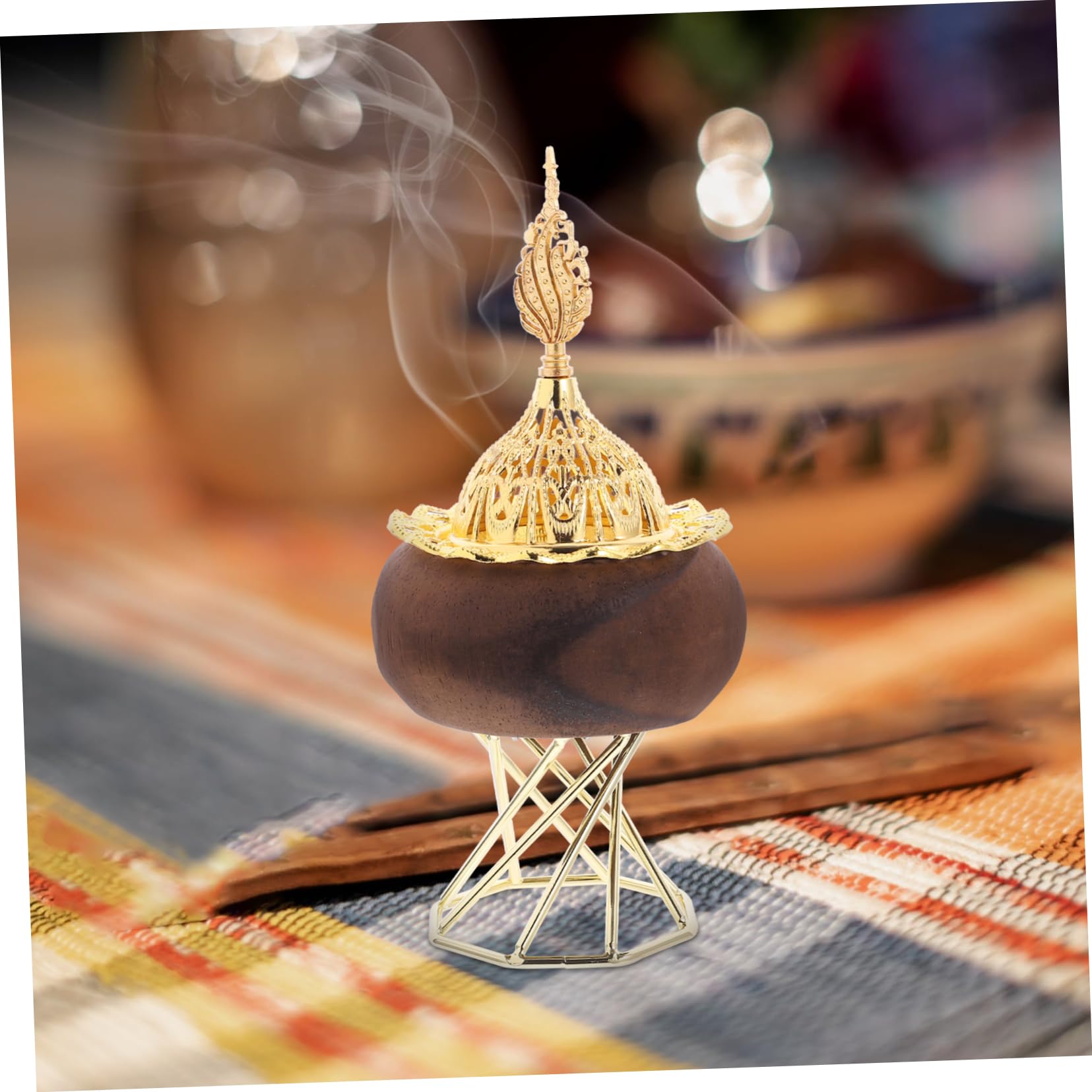 PRETYZOOM 3st Schmücken Räucherstäbchenhalter Räuchergefäß Halter Für Räucherstäbchen Dekorativer Weihrauchbrenner Räucherkerzenbrenner Räucherkegelhalter Aromabrenner Hölzern