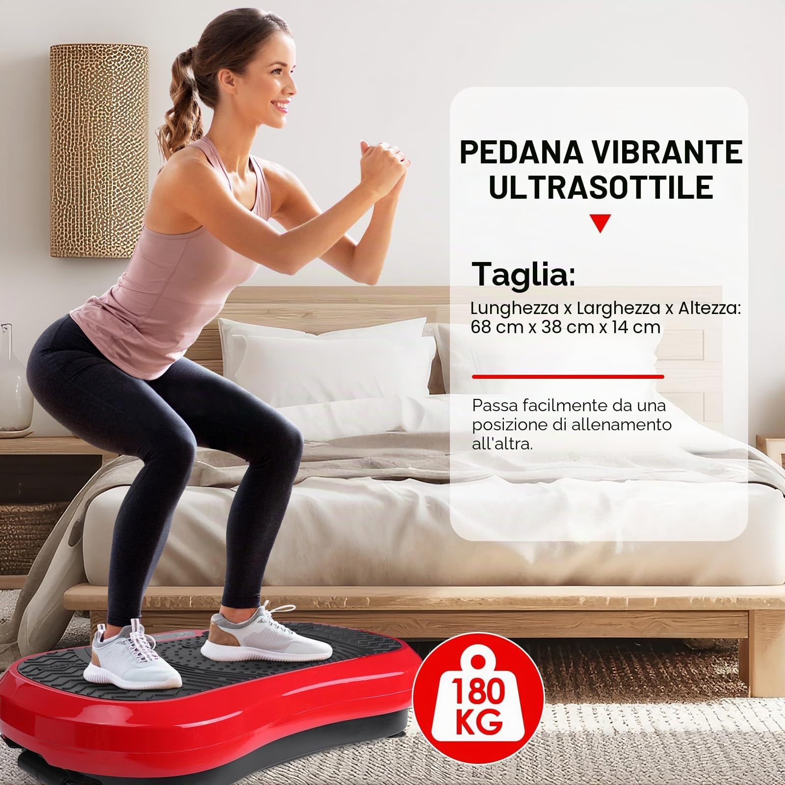 LIFERUN Pedana Vibrante,120 Livelli di Intensità,10 Programmi di Allenamento,Motore Silenzioso,Dispositivo Fitness Domestico,Allenamento Completo del Corpo,Massaggiatore con Telecomando,180 kg