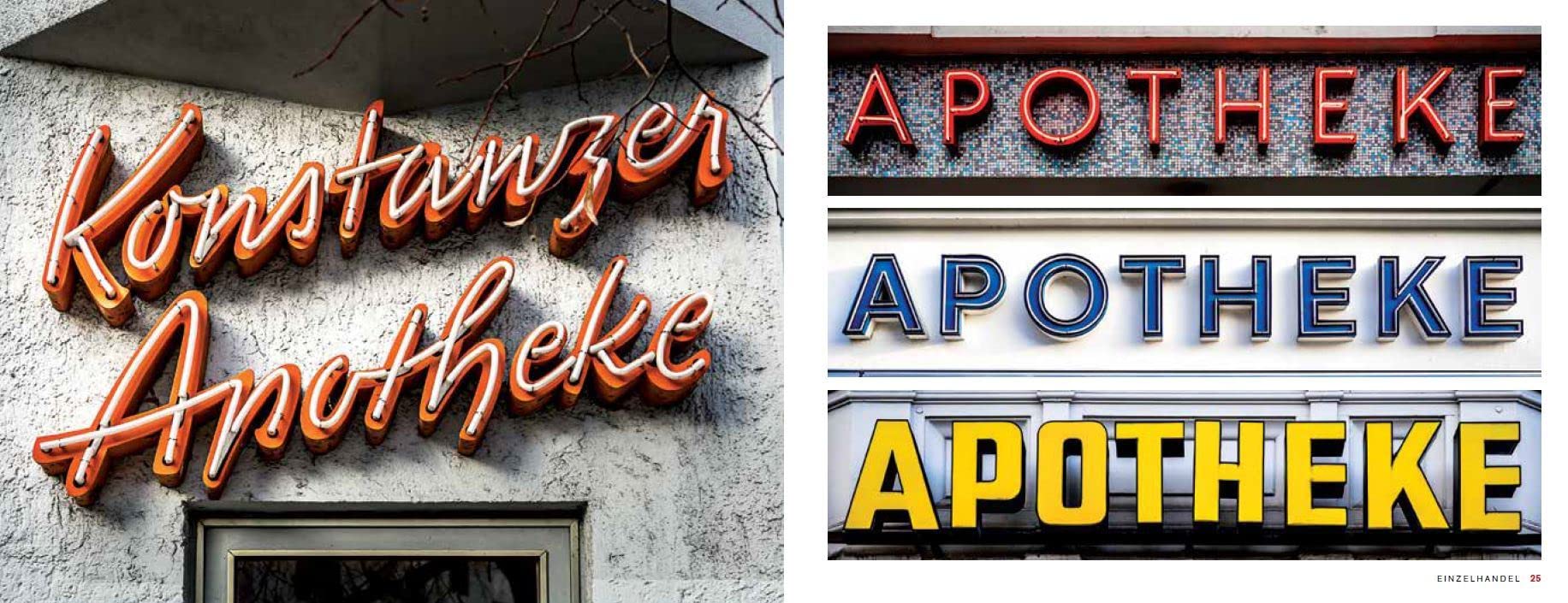 Berlin Typography /anglais: Ein visueller Streifzug durch die Stadt / A Visual Stroll Through the City. - [Straßenschilder, Ladenschilder & Schriftzüge]