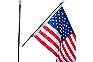 Grace Alley 6 ft Tangle-Free American Flag Pole