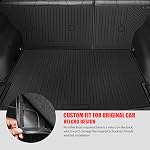 Tapis de sol pour 2021-2026 Nissan Rogue pour tapis de coffre avec tapis de dossier TPE Liner de sol en caoutchouc Set Cargo Liner pour 2026 Accessoires Nissan Rogue (pas pour sélectionner & Sport)