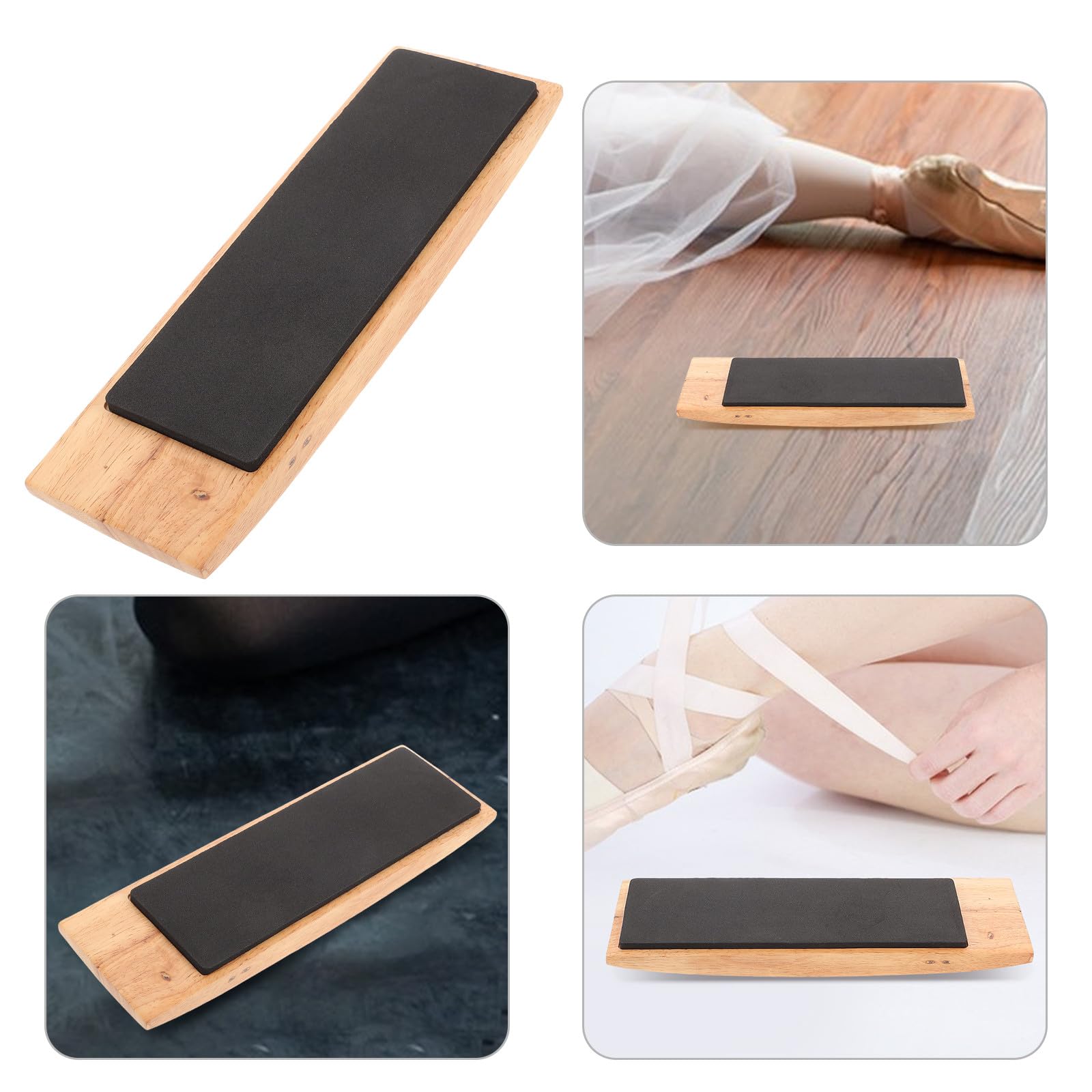 Planche à Pirouettes en Bois Réglable pour Ballet et Patinage Artistique, Disque Tournant D'équilibre Portable, Piste de Claquettes et Planche D'équilibre de Danse, Entraînement
