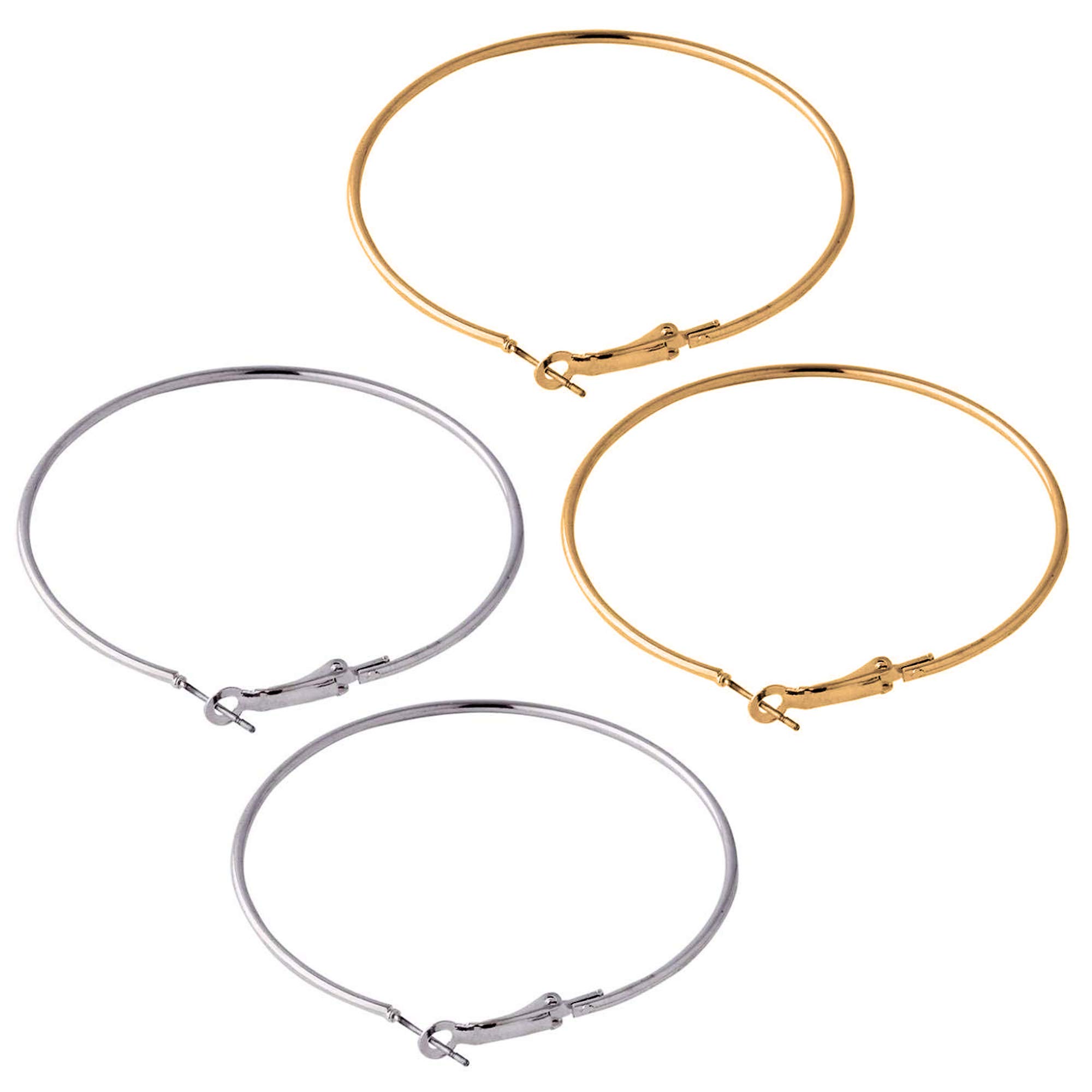Fresh Vibes Combo of Silver & Golden Big Round Hoop Earrings for Women | Fancy & Trendy Party Use Single Circle Metallic Earings for Girls (B07J3FMKZP) Amazon Price History, Amazon Price Tracker