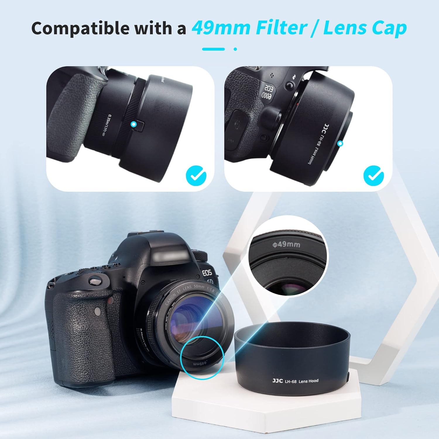 Reversible Lens Hood for Canon RF 50mm STM Lens Bahrain Ubuy