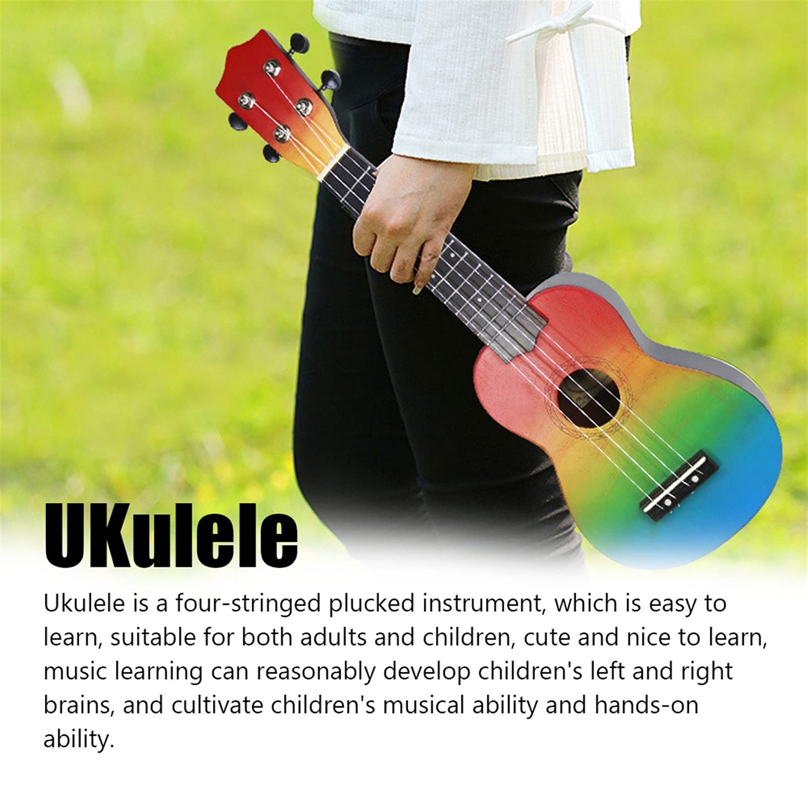 Strumento A Corda A 4 Corde in Legno da 21 Pollici in Legno Ukulele Hawaiano