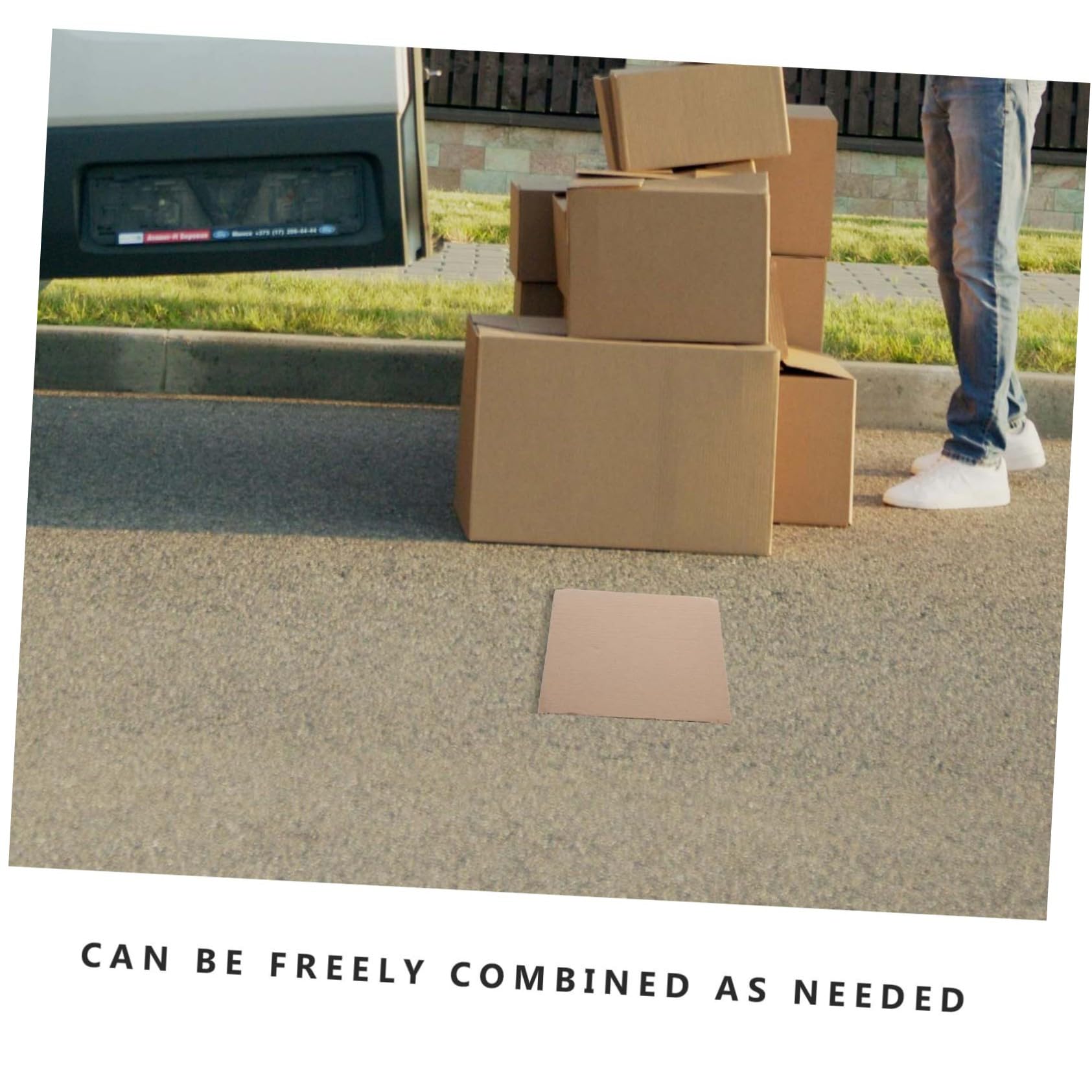 Hemobllo 50pièces Plaques de Carton Ondulé Kraft pour Emballage et Fournitures Créatives Séparateurs Carton pour Boîtes et Intercalaires pour Enveloppes