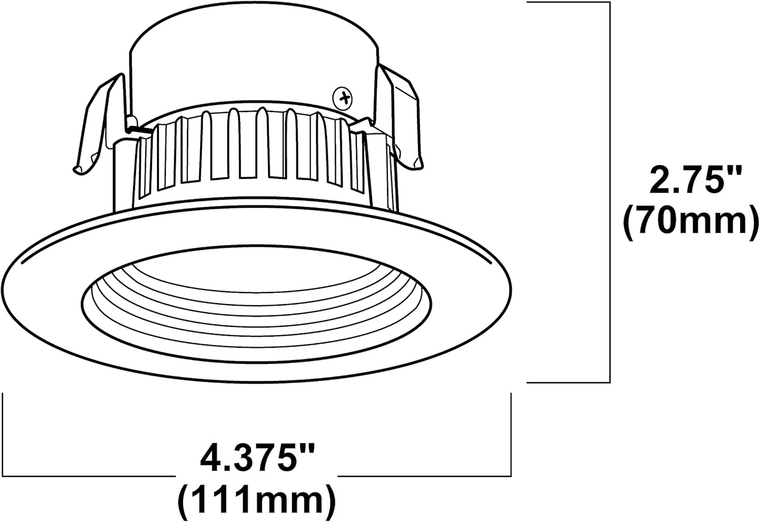 White Aluminum 3-Inch Dimmable LED Recessed Downlight