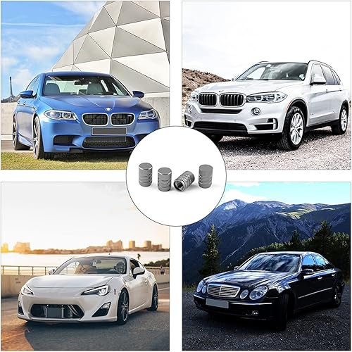 Miniatura 69 de Tapones de válvula de neumático de aleación de aluminio, 8 tapas universales para válvulas de neumáticos de automóvil, cubiertas universales