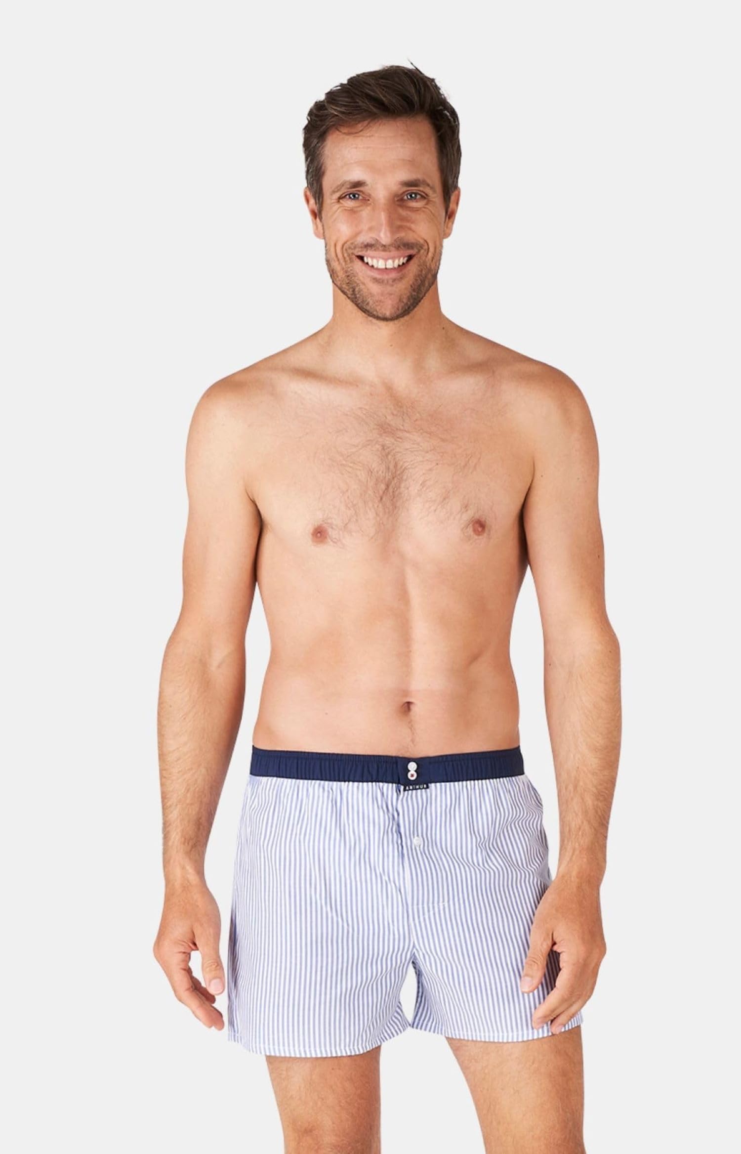 ARTHUR - Caleçon Homme avec Maintien intégré - 100% Coton - Respirant & Doux - sous-Vêtement Homme à Motifs