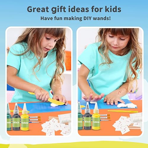 Miniatura 4 de YoHold Kit de fabricación de varitas mágicas de mago con rayo y cicatriz temporal para estudiantes y niños, regalo de fiesta escolar, cosplay,