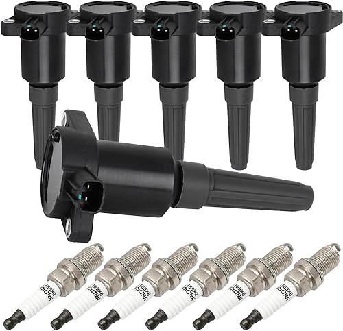 Miniatura 9 de ECCPP 6 bobinas de encendido con 6 bujías de iridio, UF384, paquetes de bobinas, para Jaguar XJ6 XJR Vanden Plas 1995-1997, XJS 1995-1996, L6 4.0L,