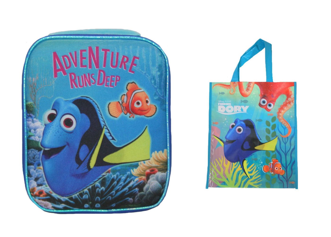 Finding Dory Adventure Runs Deep Lunch Box & Bag Gift Set