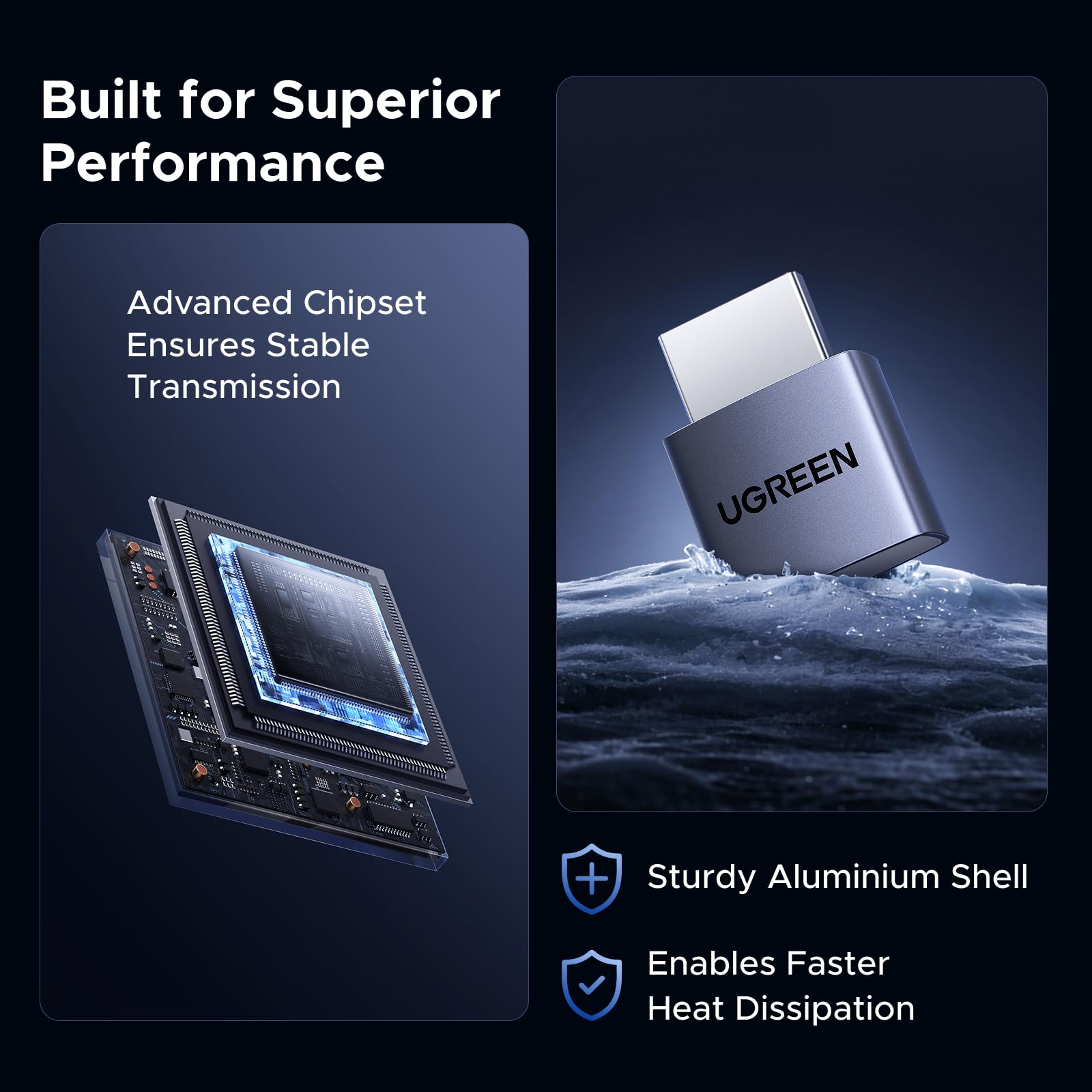 UGREEN 4 Pack HDMI Dummy Plug 4K@60Hz 2K@60Hz 1080P@120Hz, EDID Emulator, Virtual Monitor Emulator, HDMI Headless Adapter for Remote PC, Laptop - 5