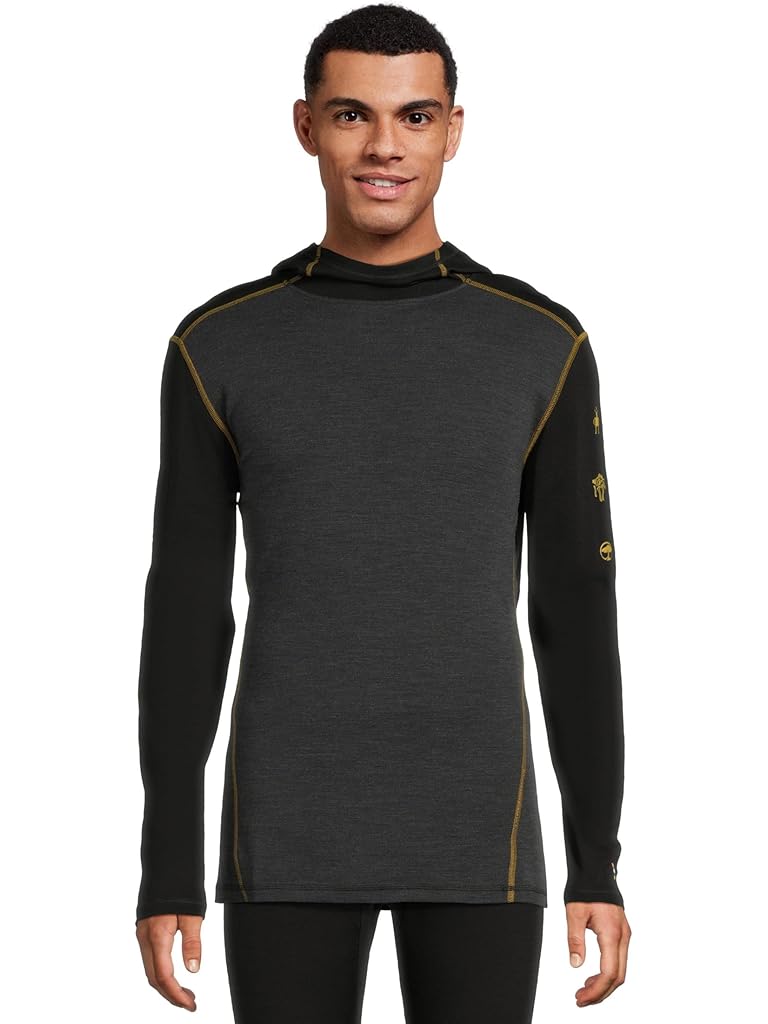 Yellow Smartwool Merino 250 Base Layer Hoodie