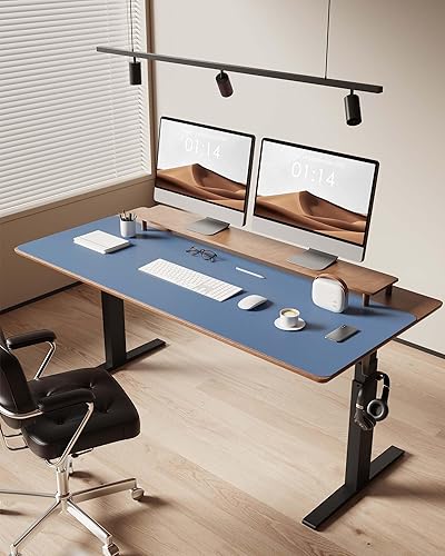 Miniatura 402 de YSAGi Protector de escritorio de cuero, tapete de oficina, alfombrilla grande para mouse, antideslizante, de piel sintética, almohadilla