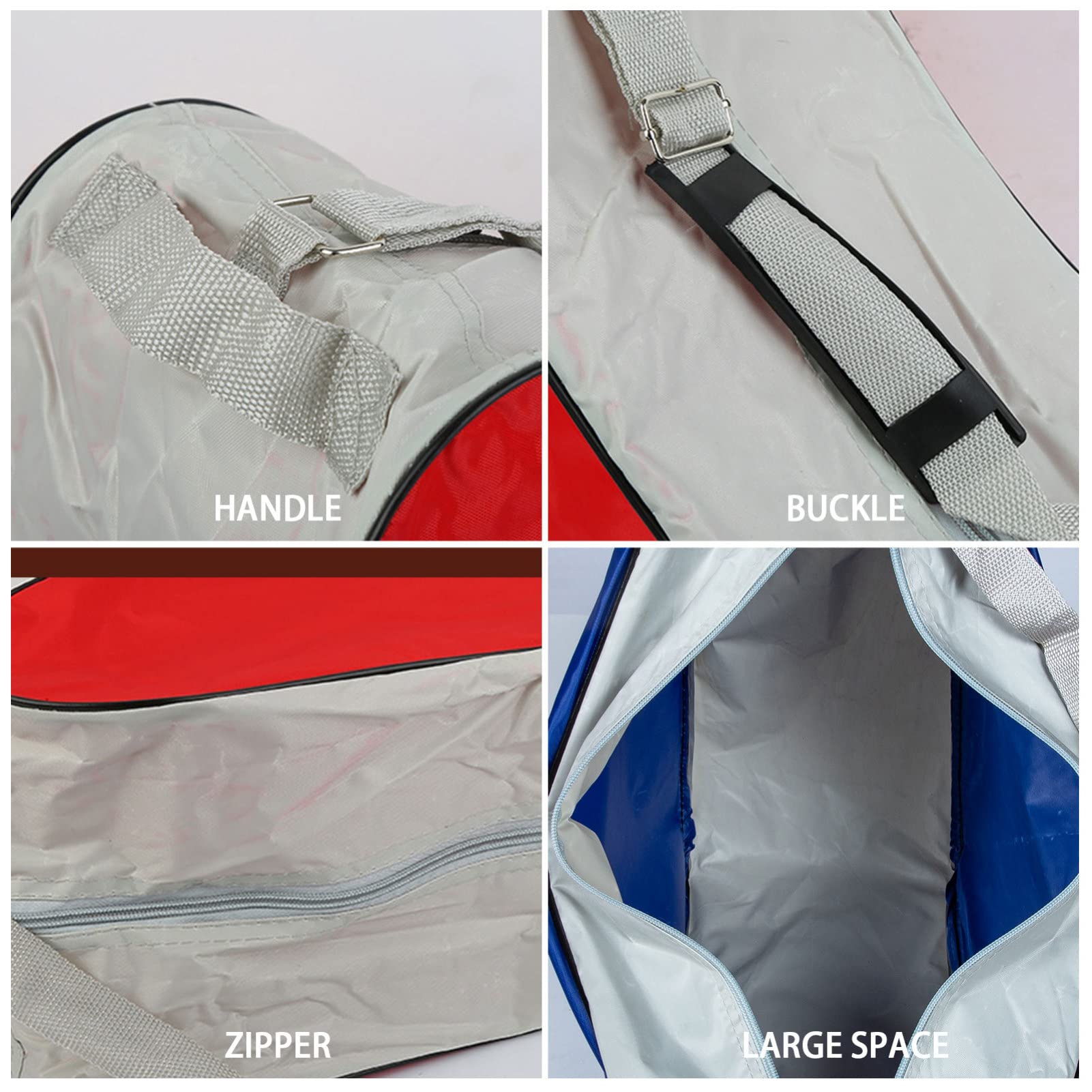 ibasenice Borsa per Pattini da Ghiaccio 3 Pezzi in Poliestere | Pattini a Rotelle e Ghiaccio, Uso Esterno, Design Semplice e Look alla Moda