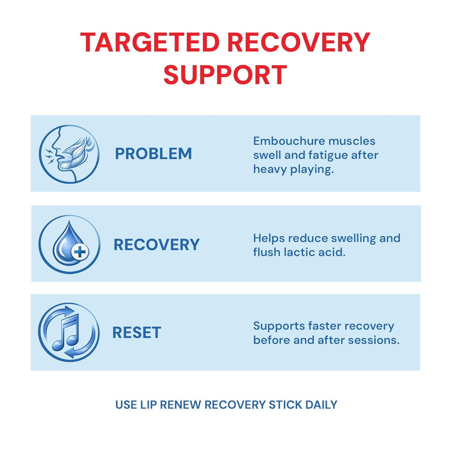 Robinson's Remedies tm Lip Renew Recovery Stick for Wind Musicians (4)