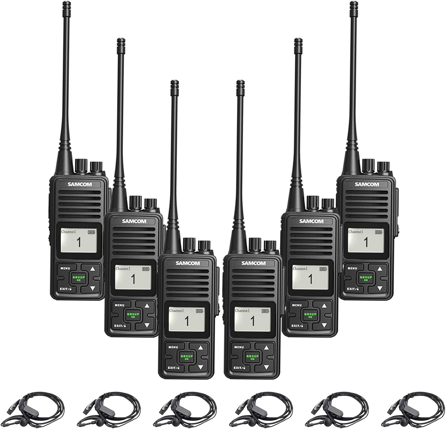Radios bidireccionales de largo alcance Walkie Talkies para