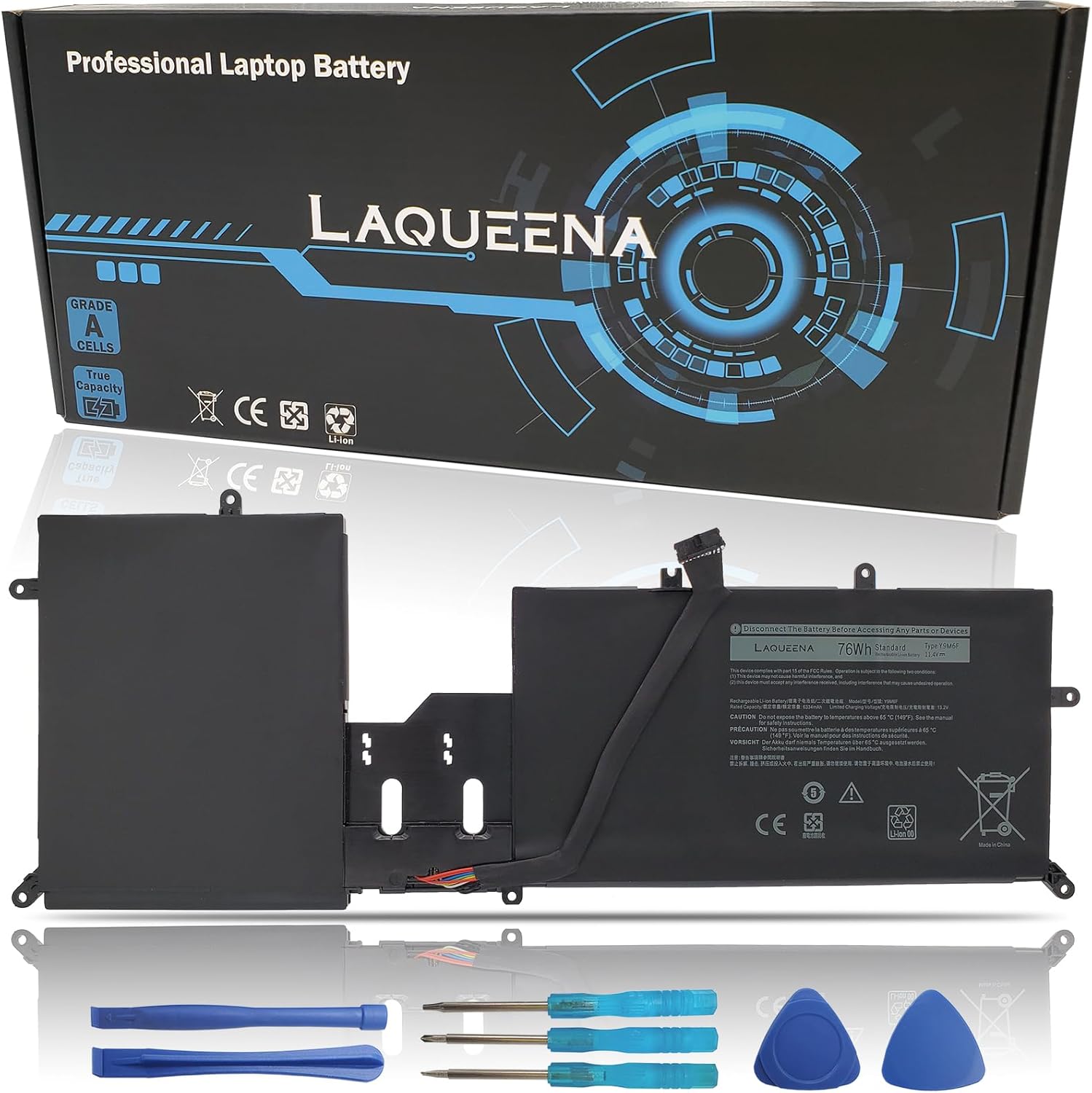 Amazon.com: LAQUEENA Y9M6F Laptop Battery Compatible with Dell ...