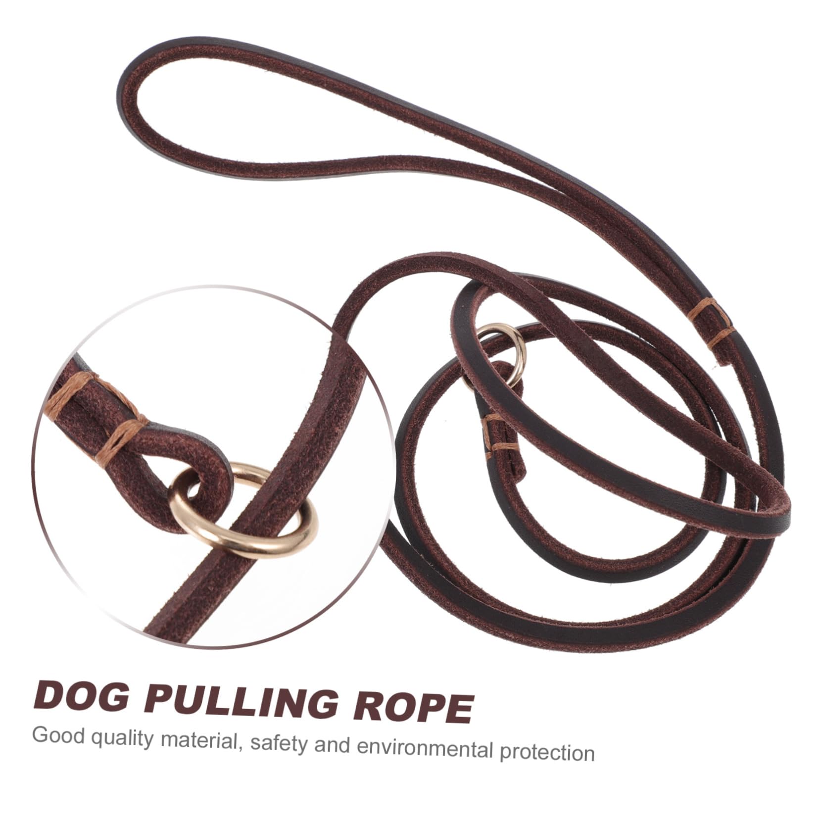 FRCOLOR 5pièces Laisse Cuir pour Chien avec Poignée Corde De Traction Résistante pour Entraînement Et Adaptée Aux Petits Animaux