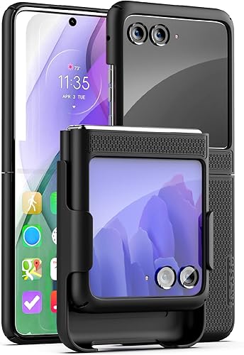Encased DuraClip - Funda para Motorola Razr Plus 2023 con clip para cinturón, carcasa RAZR+ (RAZR 40 Ultra)