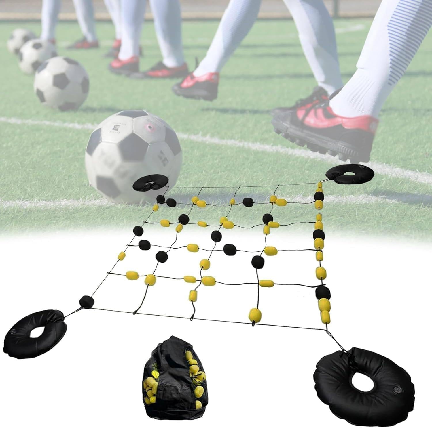 Football Rebound Training Equipment for Reflex and Agility Drills for All Ages (2.8 * 2m)