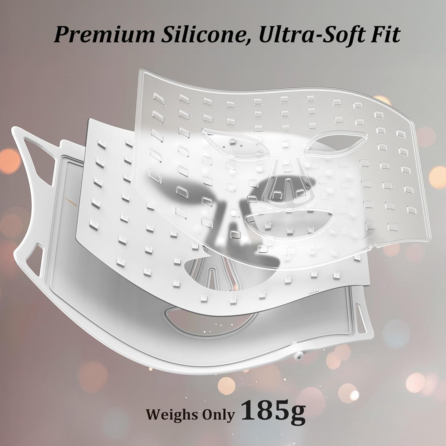 CUEME LED Light Therapy Mask, FDA-Cleared Red Light Therapy for Wrinkles, Acne Treatment, and Skin Care, Portable Facial Mask for Women - Mom, Sister, Girlfriend and Wife - Image 5