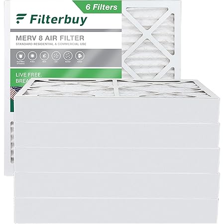 Filterbuy 15x20x4 Air Filter MERV 13 Optimal Smoke & Allergy