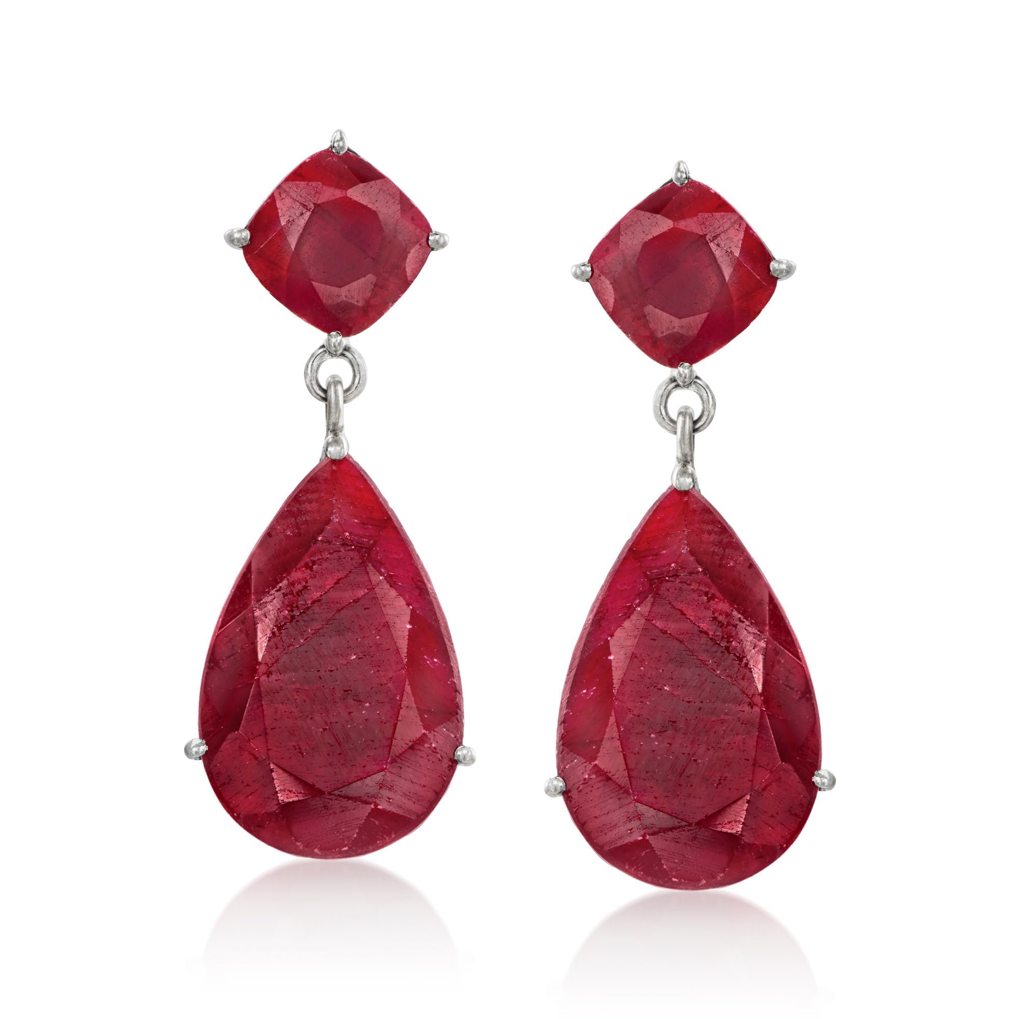Ross-Simons Precious Gemstone Drop Earrings in Sterling Silver