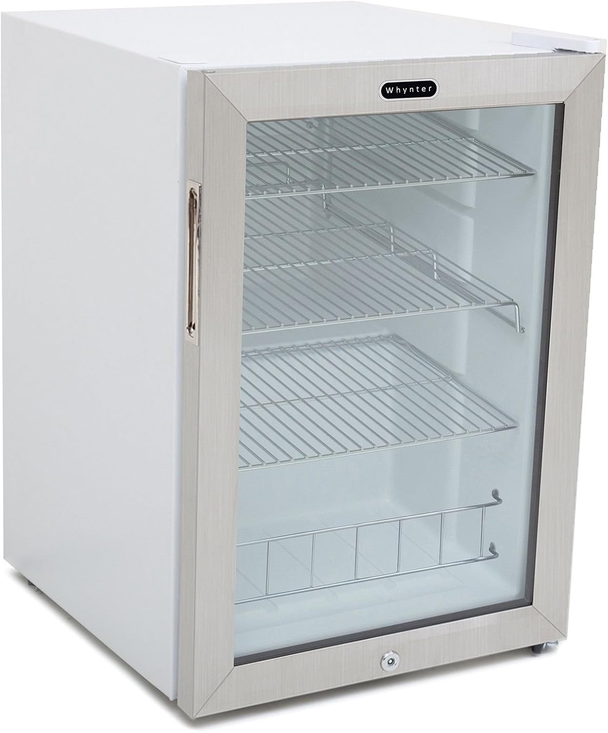 Whynter BR-091WS Beverage Refrigerator with Lock 90 Can Capacity Stainless Steel ,-WH#G4832 TYG43498TY4-U50157