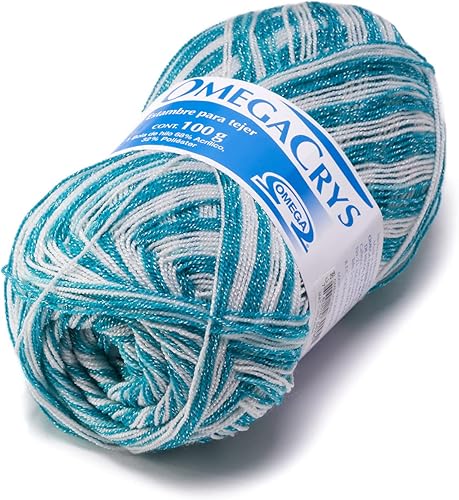 Miniatura 20 de OMEGACRYS [100gr] - de Omega - Hilo fino de cristal ideal para todas las manualidades - Color 01-Blanco 200 01-blanco 200,01-gris claro 210,03-Azul