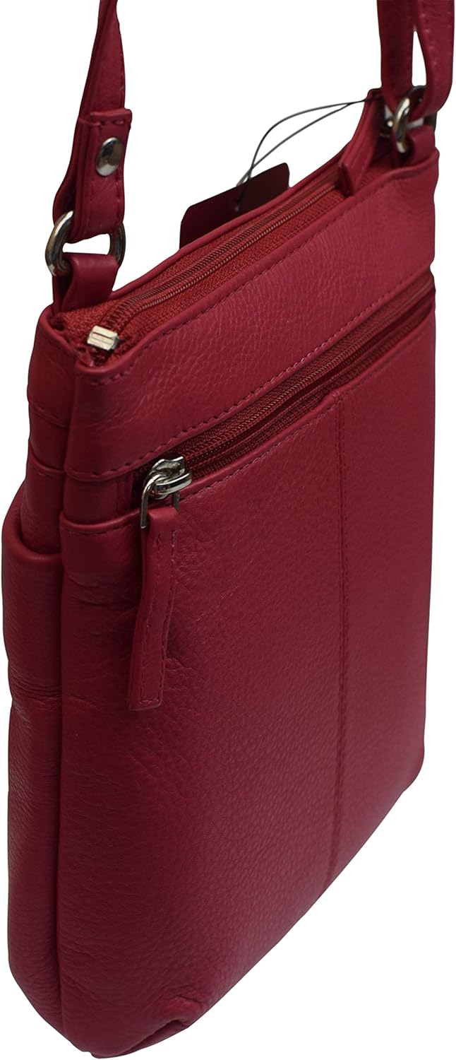 Luxury Women's Quality Zipper Purse Handbag Genuine Leather Ladies Crossbody Shoulder Bag