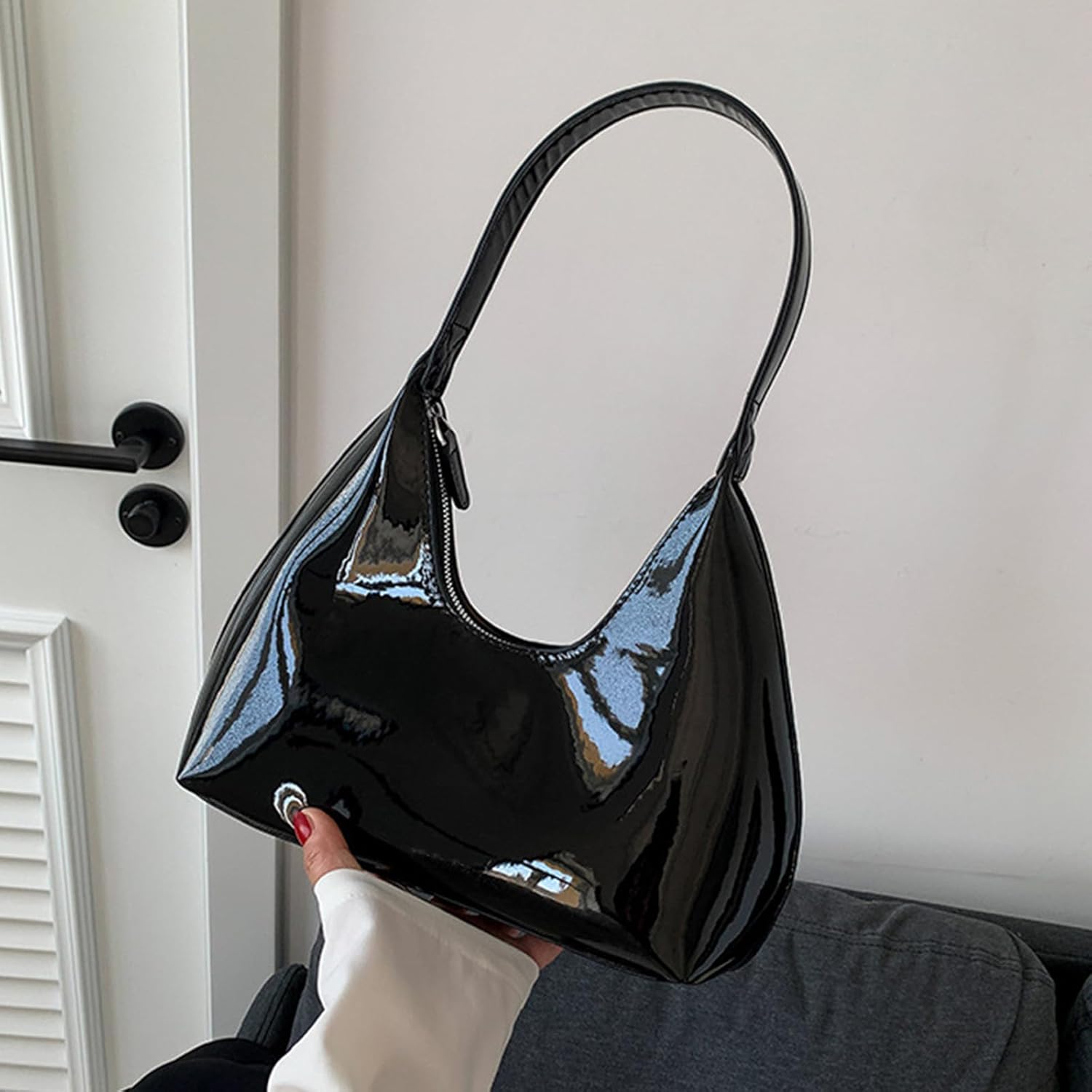 Farcauo Women's Purse Vintage Shoulder Bag Unique Tote Purses Women Fashion Hobo Hand Bag Womens Crescent Slouchy Bags
