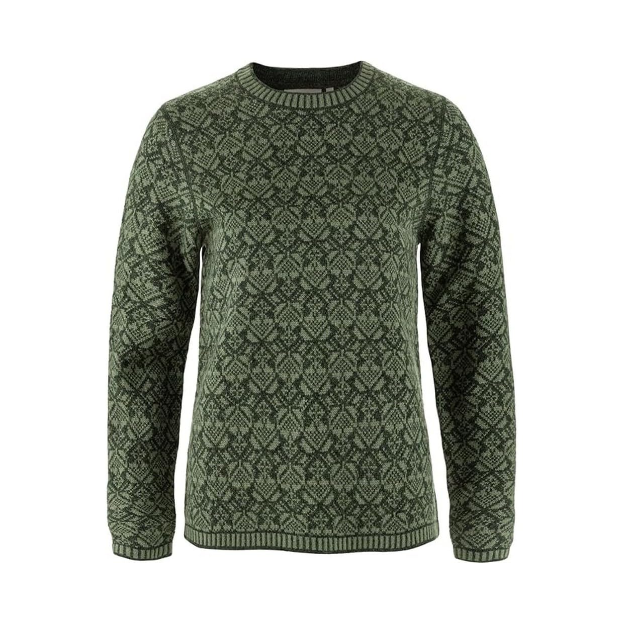 Fjällräven Women's Snow Round Neck Sweater W, Deep Forest, M, Deep Forest, M