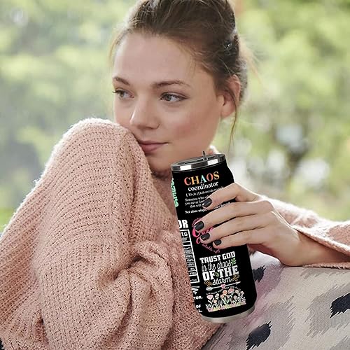 Miniatura 9 de Chaos Coordinator - Taza de vaso para compañeros de trabajo, hombres y mujeres, regalos de agradecimiento para jefe, profesor, amigos, 17 onzas