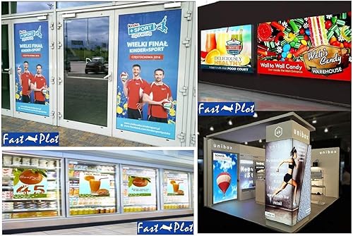 Vista 20 de FastPlot Vinilo autoadhesivo – Resistente al agua 4 mil – Rollo de 36 pulgadas x 60 pies – núcleo de 2 pulgadas