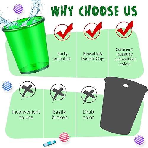 Miniatura 5 de 24 piezas de chupito en collar de cuentas, collar de taza de chupito de plástico, despedida de soltera, equipo, suministros para hombres y mujeres