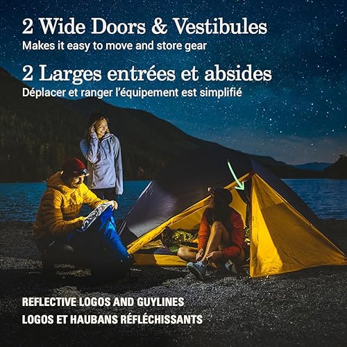 Miniatura 5 de Coleman PEAK1 - Tienda de campaña para mochileros de alta calidad, tela impermeable con clasificación de cabezal de agua de 0.079 in que puede