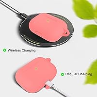 Vista 521 de Funda para AirPods Pro con kit de limpieza, funda de silicona suave para Apple AirPod Pro de 1ª/2ª generación, accesorios de funda AirPods Pro/Pro 2