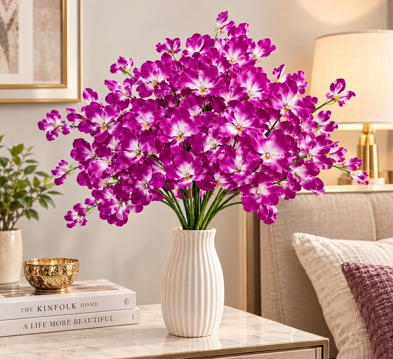 Blue Orchid Flower Sticks - Elegant Home Decor FREE SHIPPING -3