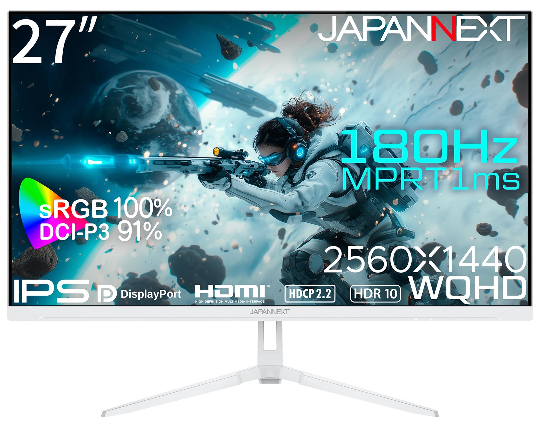 Amazon.co.jp: 27インチ IPSパネル搭載 180Hz対応 WQHDゲーミング