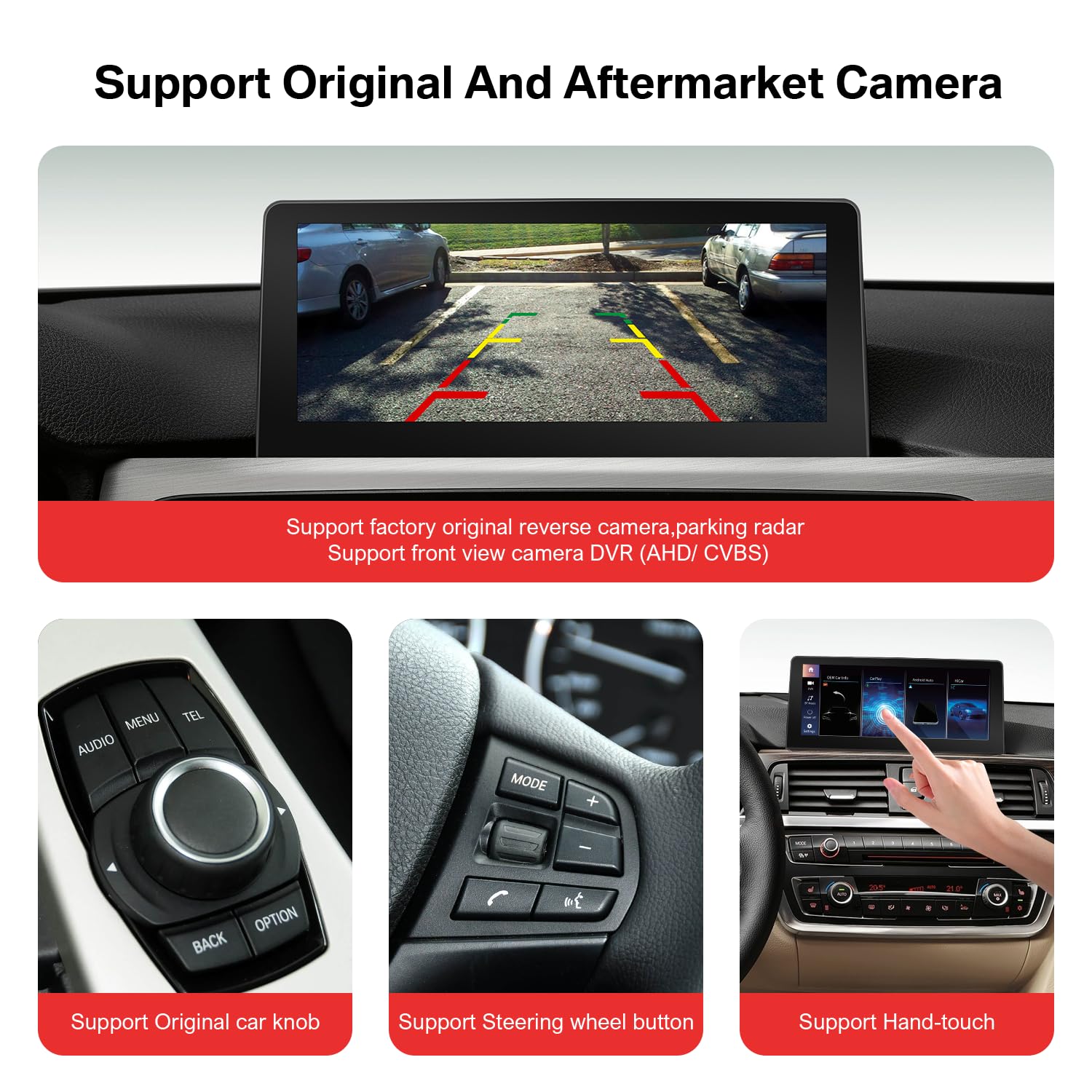 Autoradio Bildschirm 10,25 Zoll für BMW 1er 2er 3er 4er F20 F21 F22 F23 F30 F31 F32 F33 F34 F36 2011-2015 NBT, Linux Touchscreen, Kabelloses CarPlay & Android Auto, Original iDrive System erhalten