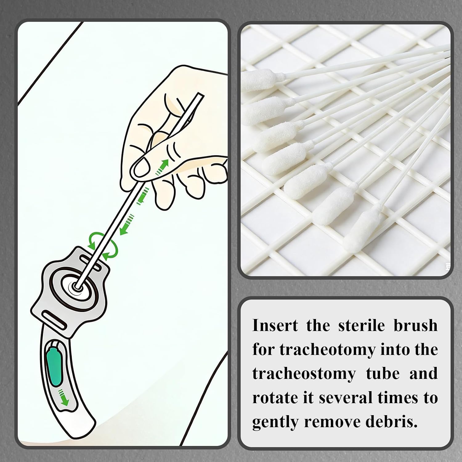 100-Pack Tracheostomy Care Kits & Supplies | Bulk Pack, Trach Care, Medical Supplies, 100 Count, Care Kit Set