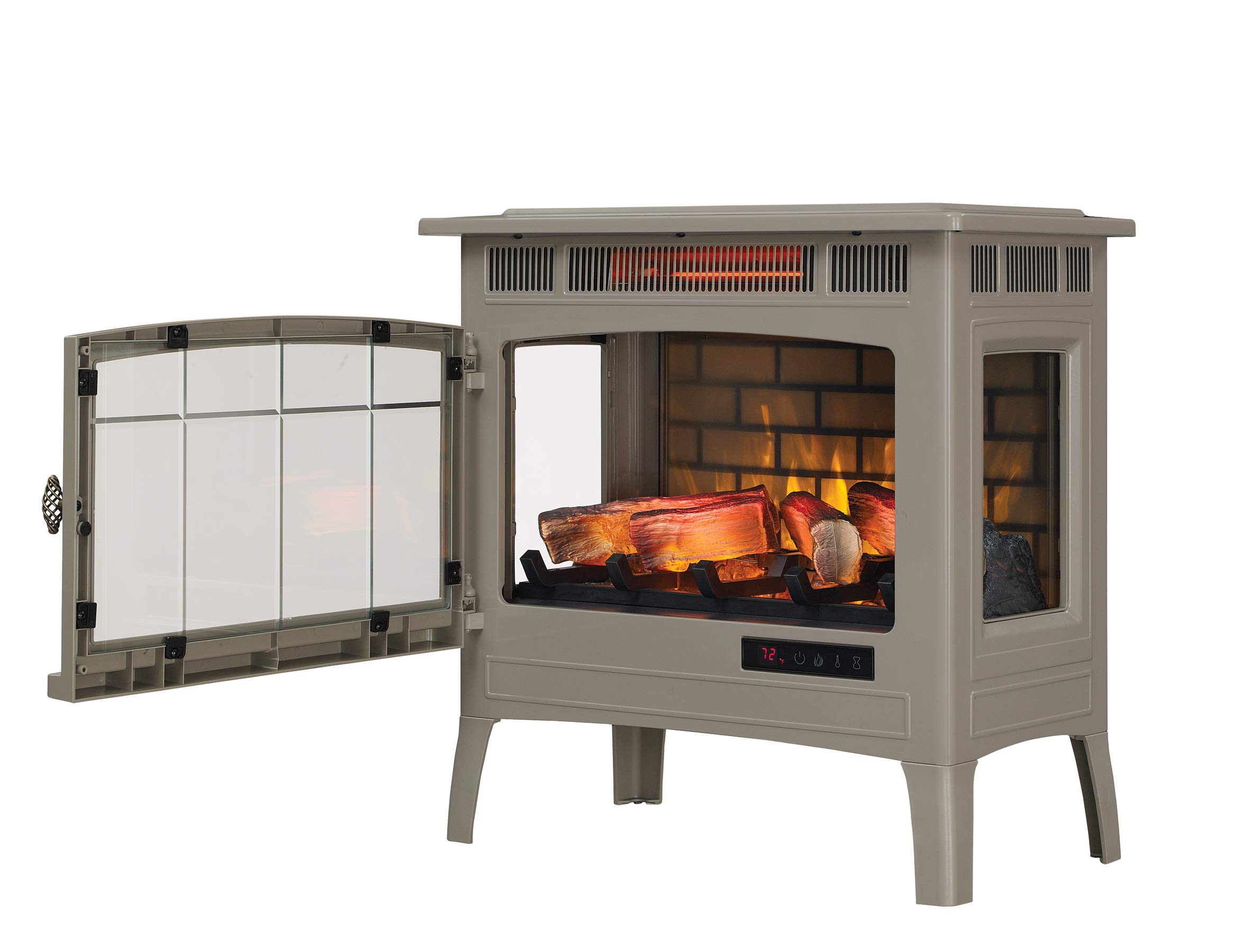 Duraflame Electric Infrared Quartz Fireplace Stove with 3D Flame Effect,  French Gray : Amazon.ca: Tools u0026 Home Improvement