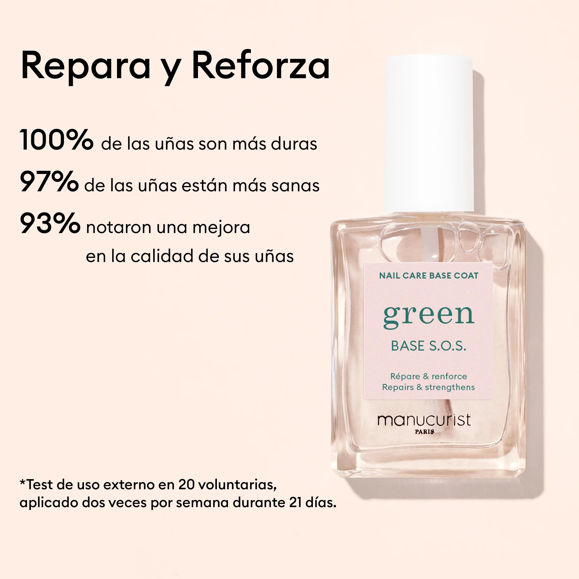 Manucurist Kit Rescue- Kit Uñas - Fortalecedor de Uñas Debiles y Quebradas - 1 Base Coat Endurecedor Uñas, 1 Mascarilla Reparadora Uñas, 1 Aceite Cuticulas Uñas - Vegano - Regalo Mujer