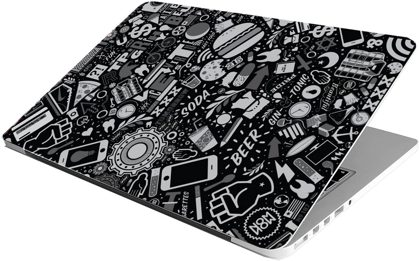 Laptop Skin Stickers HD Quality Sticker for Laptops Upto 15.6" Compatible with Apple/Dell/HP/Lenovo/Acer/Asus/Sony (Dustproof|Waterproof|Scratchproof|Reusable) - SODA EDS