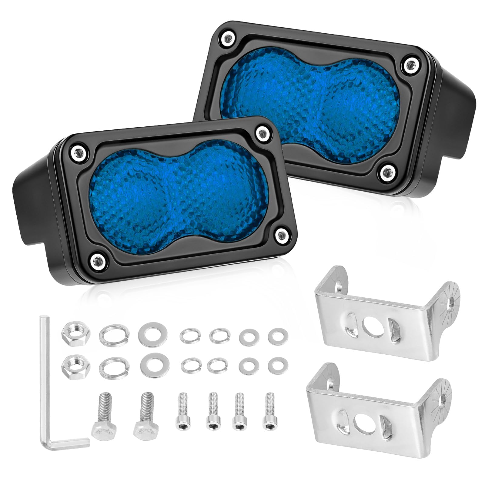 Blue LED Pods 3" 40W CREE LED Blue Diffused LED Light Bars