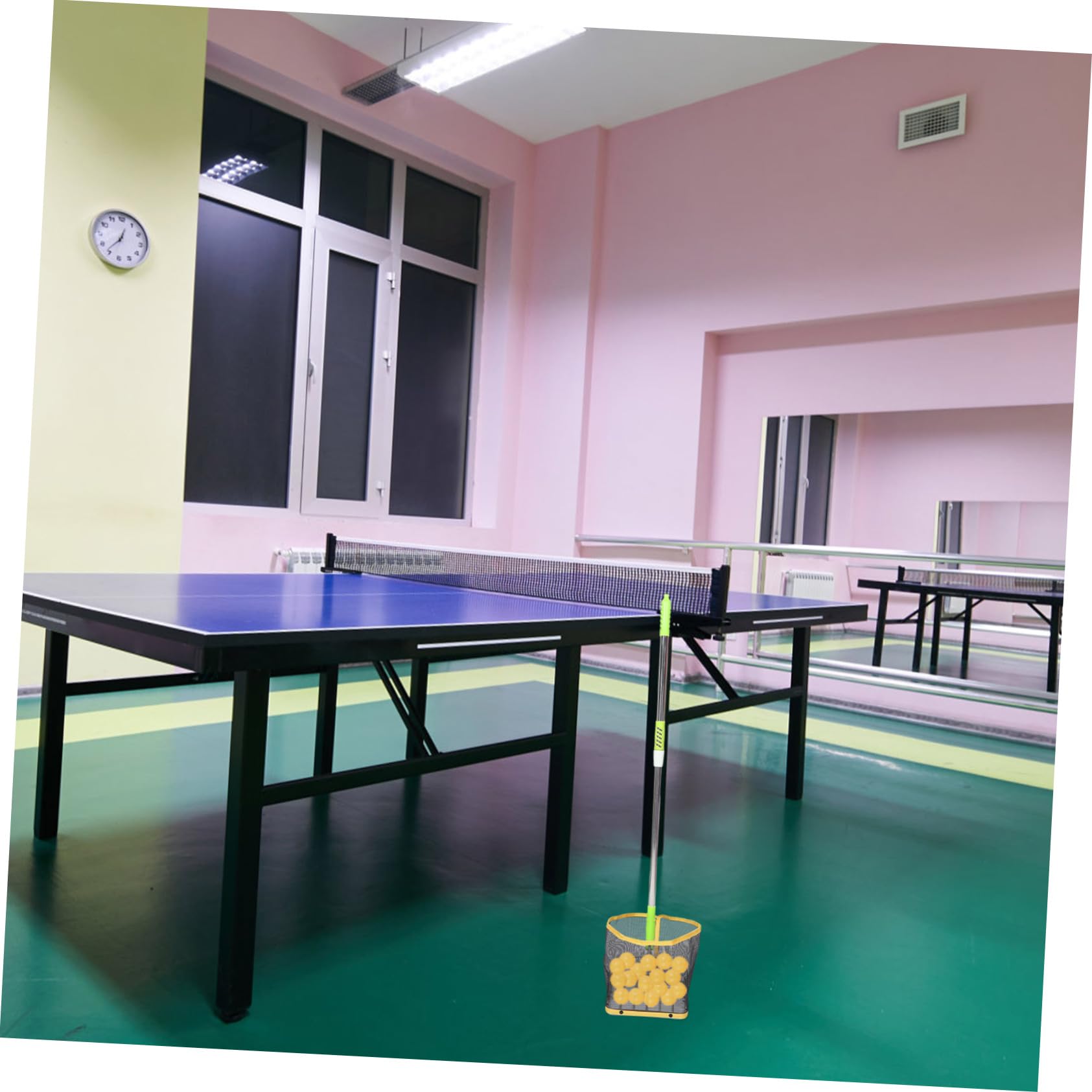 Sosoport Raccoglitore di Palline da Ping Pong Portatile Telescopico | Acciaio Inossidabile e Abs, Struttura Robusta, Facile da Riporre, Uso Outdoor