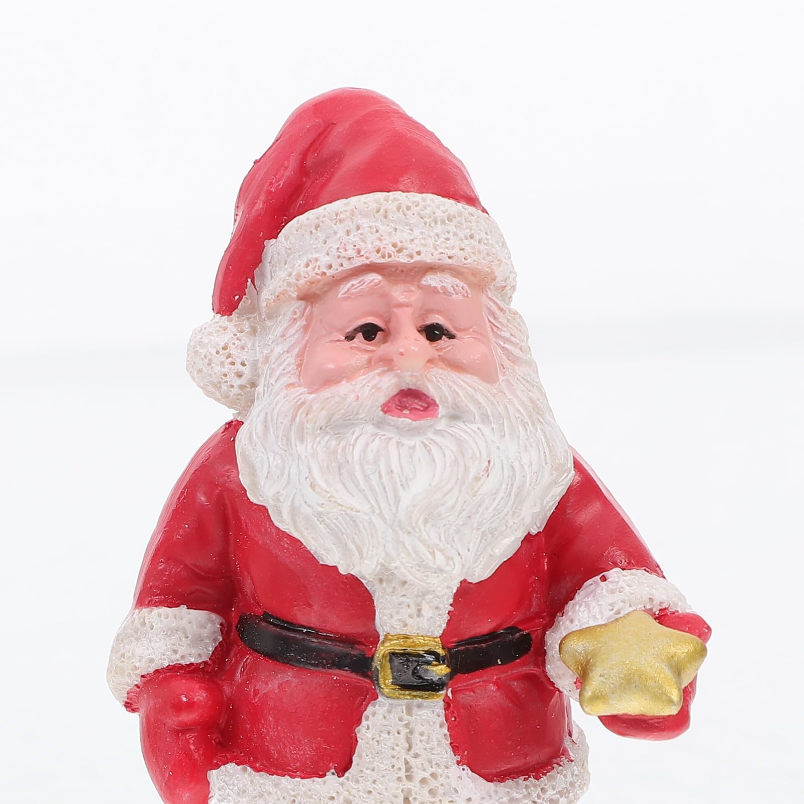 Toyvian 3 Set Babbo Natale in Resina, Ornamento Natalizio Miniatura per